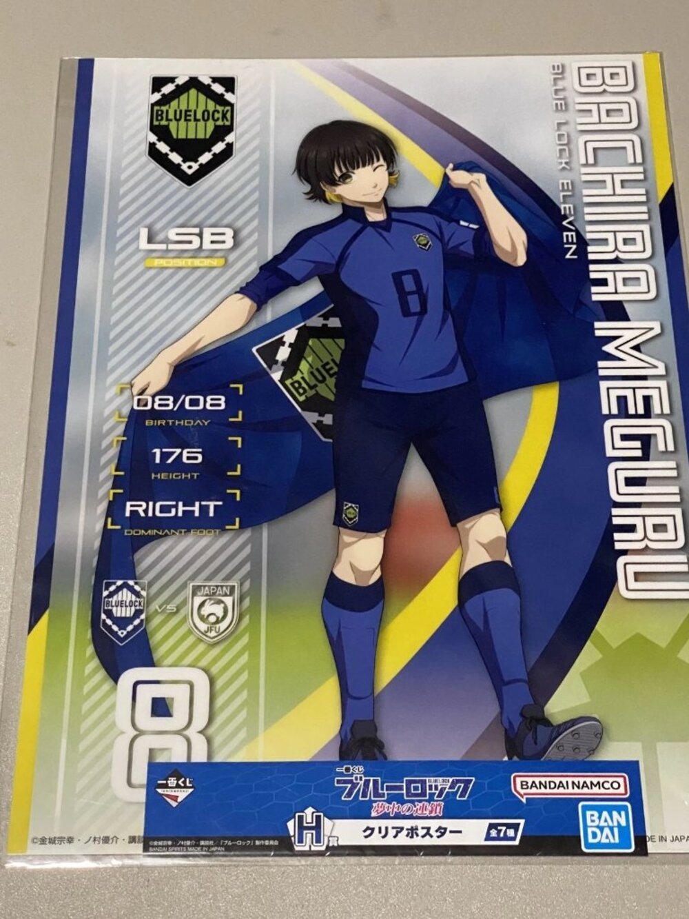 Bandai Ichiban Kuji Blue Lock: Chain of Obsession Meguru Bachira Prize H Poster